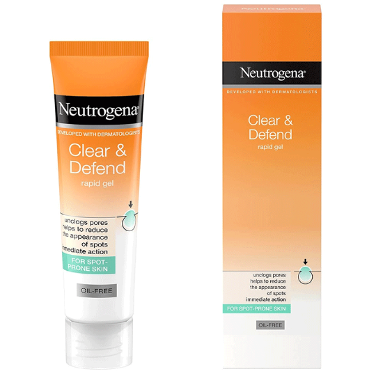 ژل ضد جوش فوری نیتروژینا Neutrogena clear & Defend Rapid Gel 