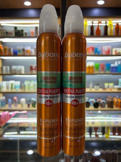 موس مو باباریا  48 ساعته کراتین و جینسنگBABARIA KERATIN GENSING HAIR MOUSSEEXTRA