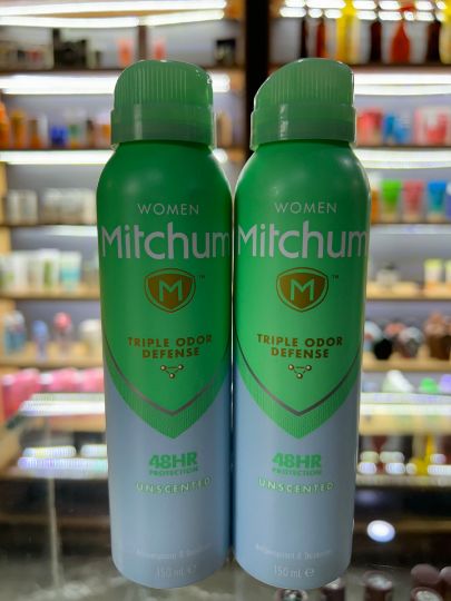 اسپری زنانه بدون رایحه  Mitchum unscented spray