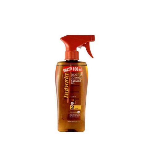 اسپری برنزه کننده نارگیل باباریا SPF2 -کپی
