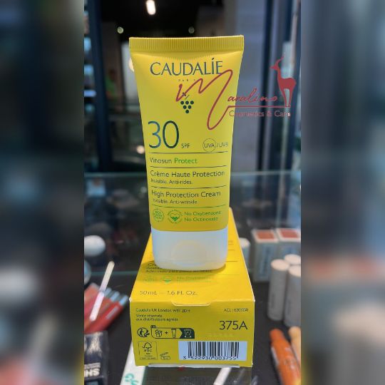 کرم ضد آفتاب ضد چروک وینوسان پروتکت SPF 30 کدیلی - کدلی Vinosun Protect anti wrinkle High Protection Sun Cream SPF50 Caudalie 