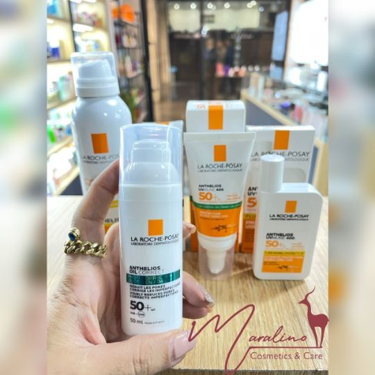 ژل کرم ضد آفتاب +SPF50 آنتلیوس اویل کارکت لاروش پوزای